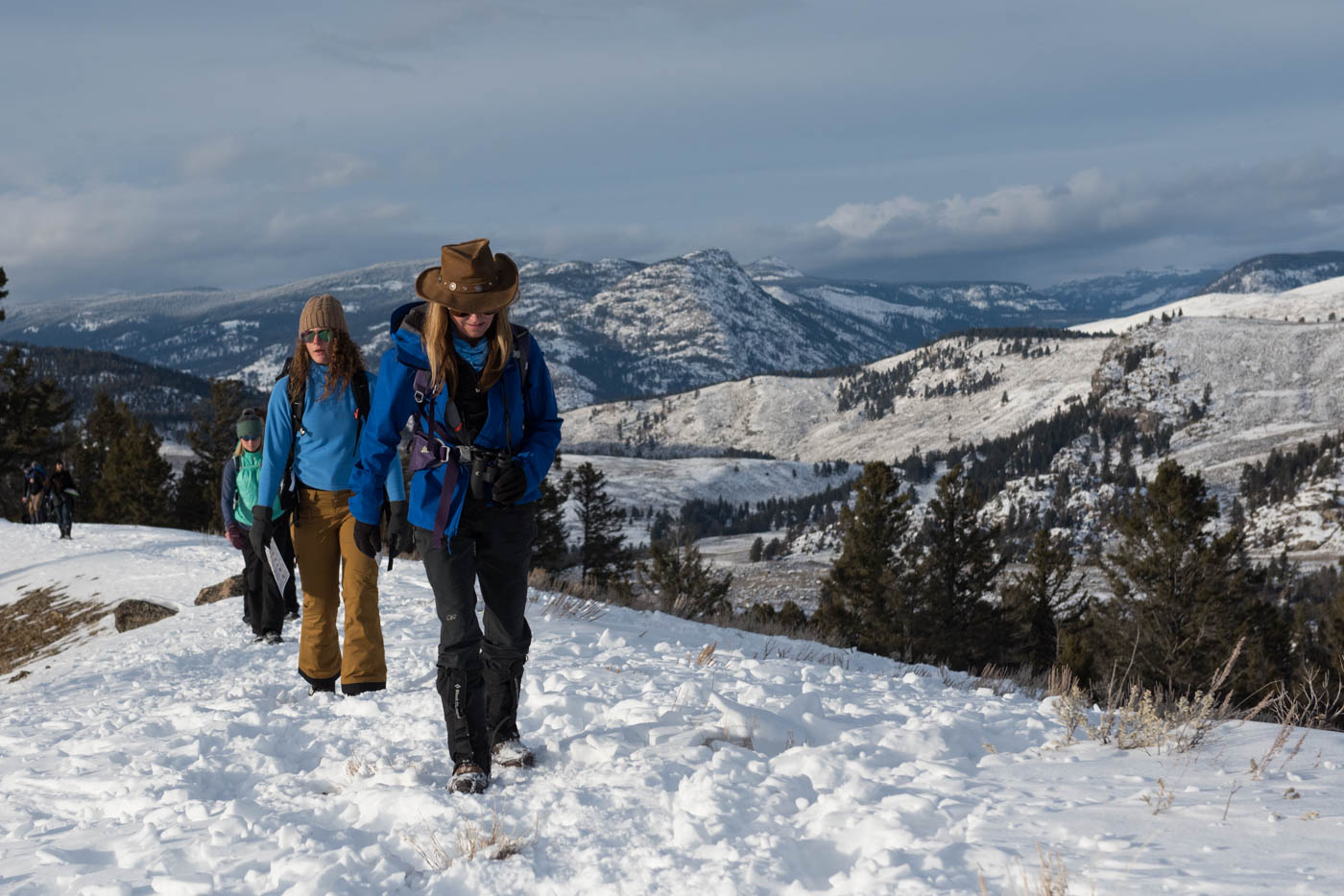 Jo leading students Specimen Ridge 2018